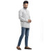 Men Ash Color Self Weaving Straight Kurta (NS90) Men Ash Color Self Weaving Straight Kurta (NS90)